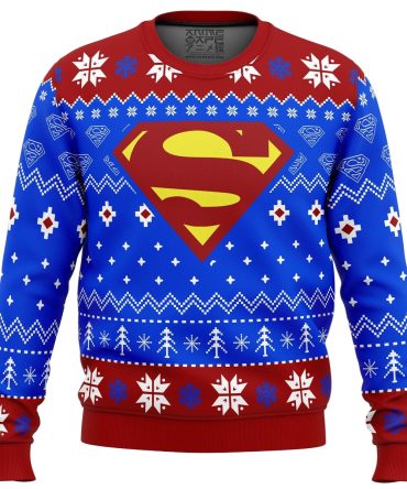 Super Heroes Superman Christmas Ugly Christmas Sweater