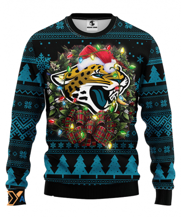 Ugly Christmas Sweater Jacksonville-Jaguars, Duuuval! Green/Black
