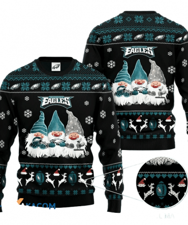 Ugly Christmas Sweater Philadelphia-Eagles, Drawfs Green/Black