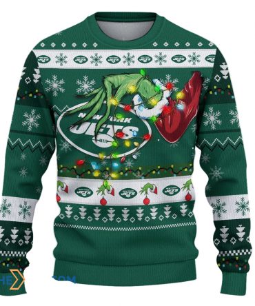 Ugly Christmas Sweater Philadelphia-Eagles, Fly Philadelphia-Eagles Fly Grinch Christmas Snowflakes Teal