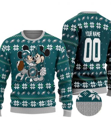 Philadelphia Eagles Personalized Woolen Sweater