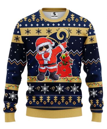 Los Angeles Rams Dabbing Santa Claus Ugly Christmas Sweater