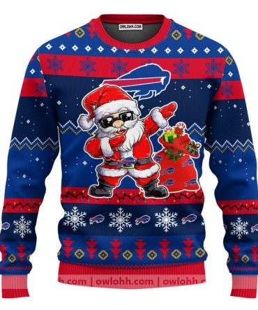 Buffalo Bills Dabbing Santa Claus Ugly Christmas Sweater