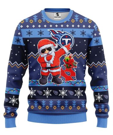 Tennessee Titans Dabbing Santa Claus Ugly Christmas Sweater