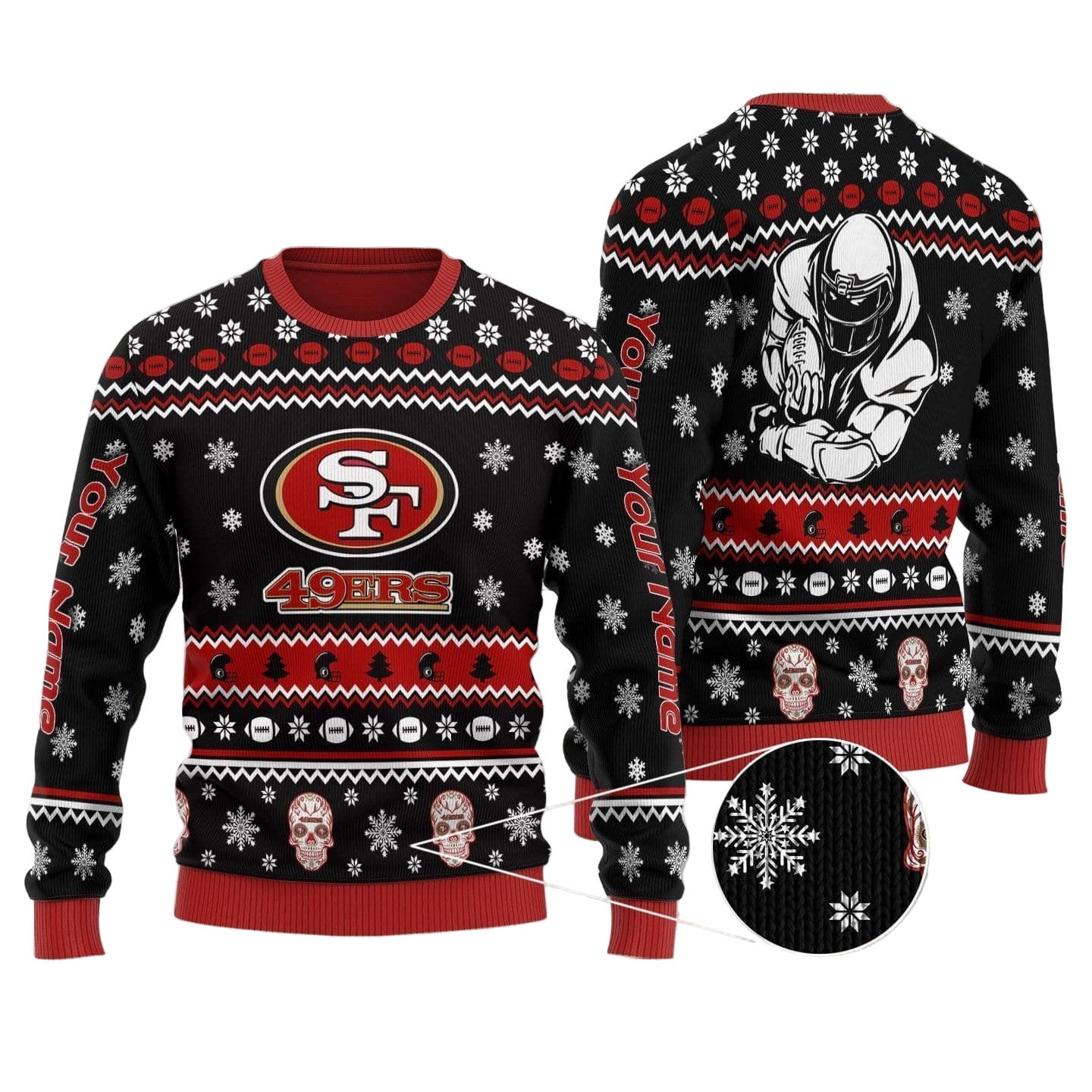 San Francisco 49ers Personalized Sweater