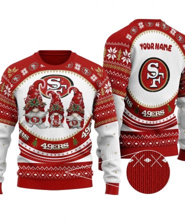 San Francisco 49ers Personalized Christmas Woolen Sweater