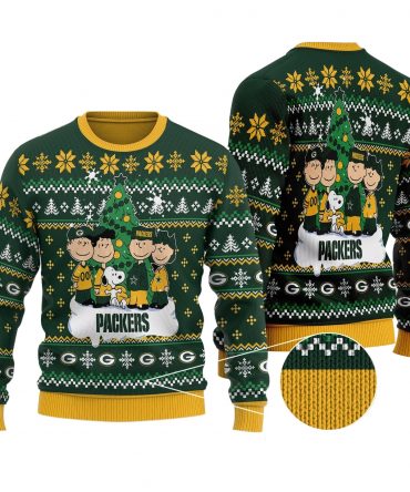 Green Bay Packers Christmas Woolen Sweater