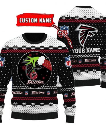 Atlanta Falcons Personalized Woolen Sweater