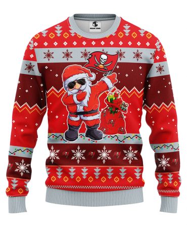 Tampa Bay Buccaneers Dabbing Santa Claus Ugly Christmas Sweater