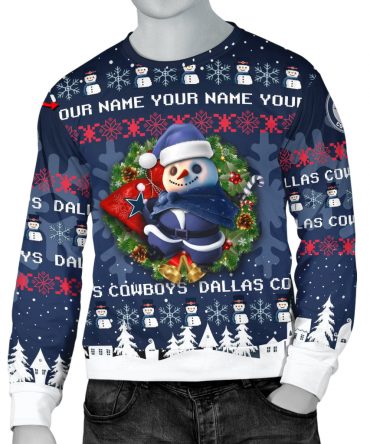 Dallas Cowboys Personalized Woolen Sweater