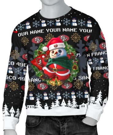 San Francisco 49ers Personalized Woolen Sweater