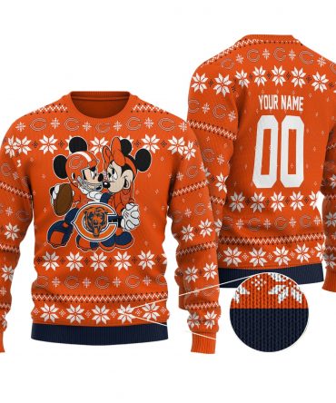Chicago Bears Personalized Woolen Sweater