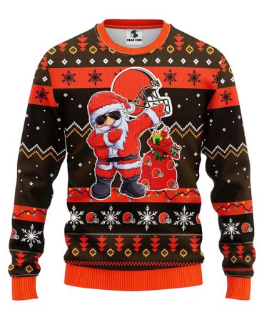 Cincinnati Bengals Dabbing Santa Claus Ugly Christmas Sweater