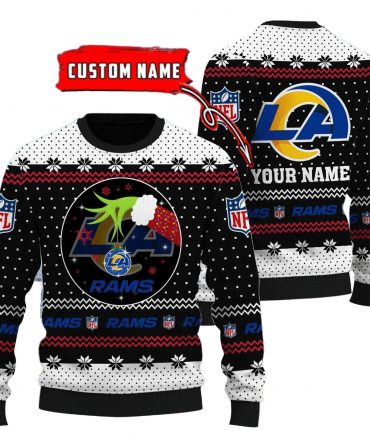 Los Angeles Rams Personalized Woolen Sweater