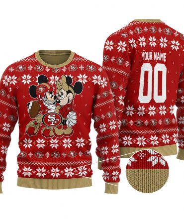 San Francisco 49ers Personalized Woolen Sweater