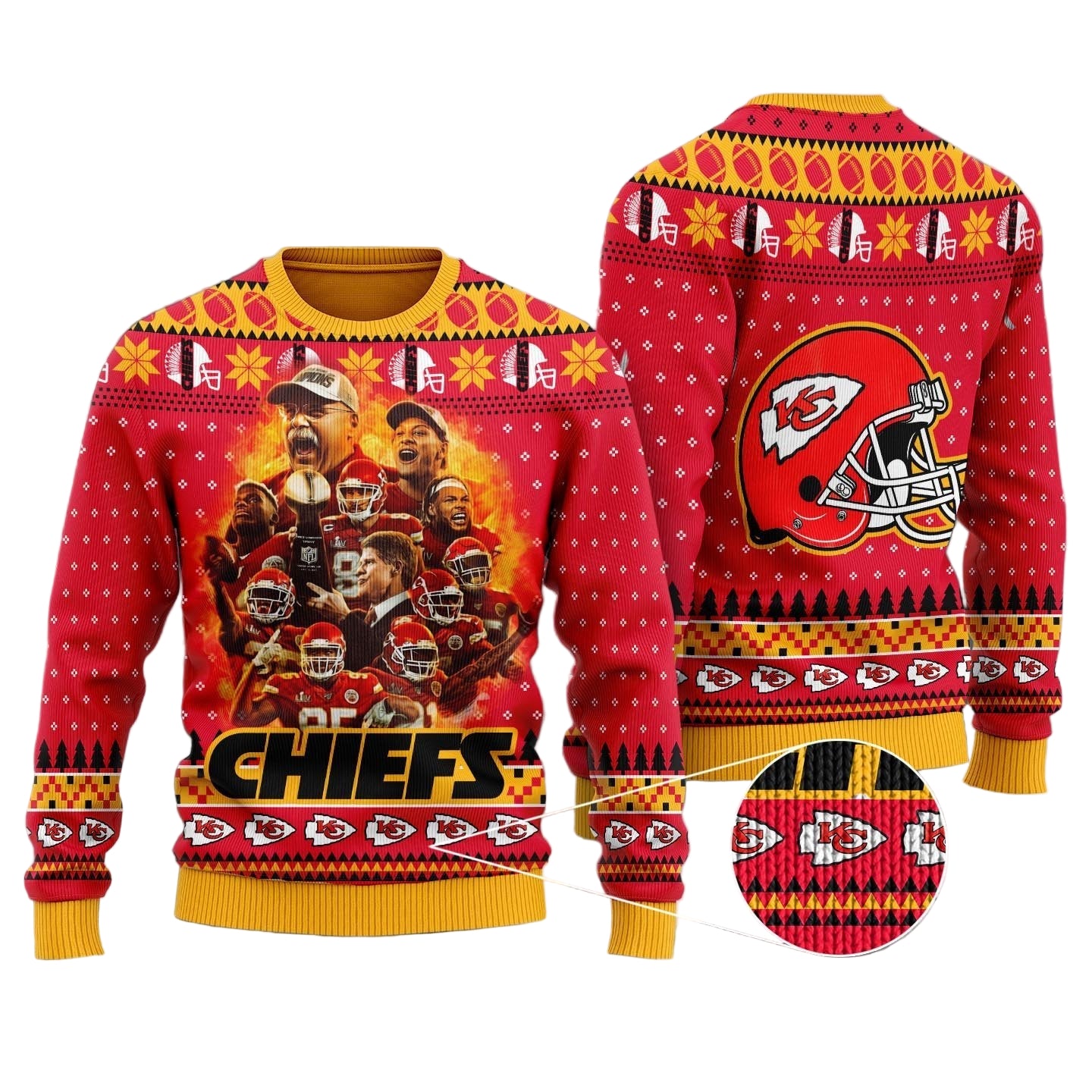 Kansas City Chiefs Woolen Sweater GG