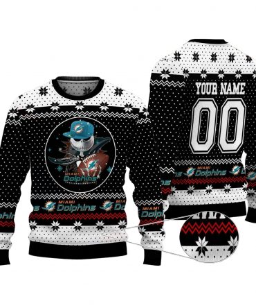 Miami Dolphins Personalized Woolen Sweater 99