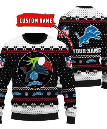 Detroit Lions Personalized Woolen Sweater BG45