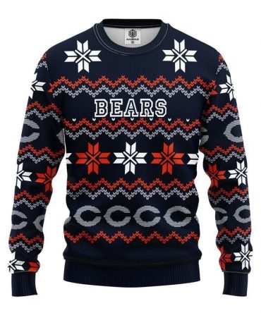 NFL Chicago Bears Limited Edition All Over Print Christmas Ugly Sweater Sweatshirt