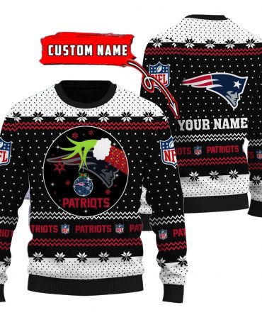New England Patriots Personalized Woolen Sweater BG53