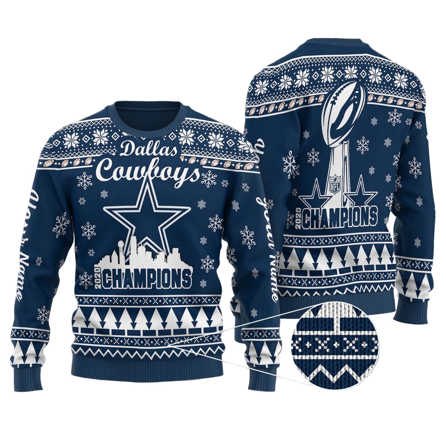 Dallas Cowboys Personalized Sweater 22