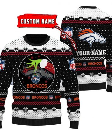 Denver Broncos Personalized Woolen Sweater BG44