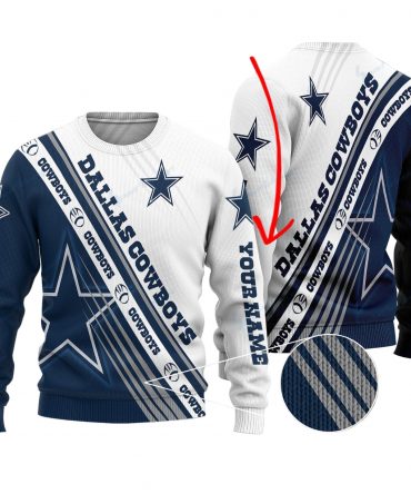 Dallas Cowboys Personalized Woolen Sweater BG01