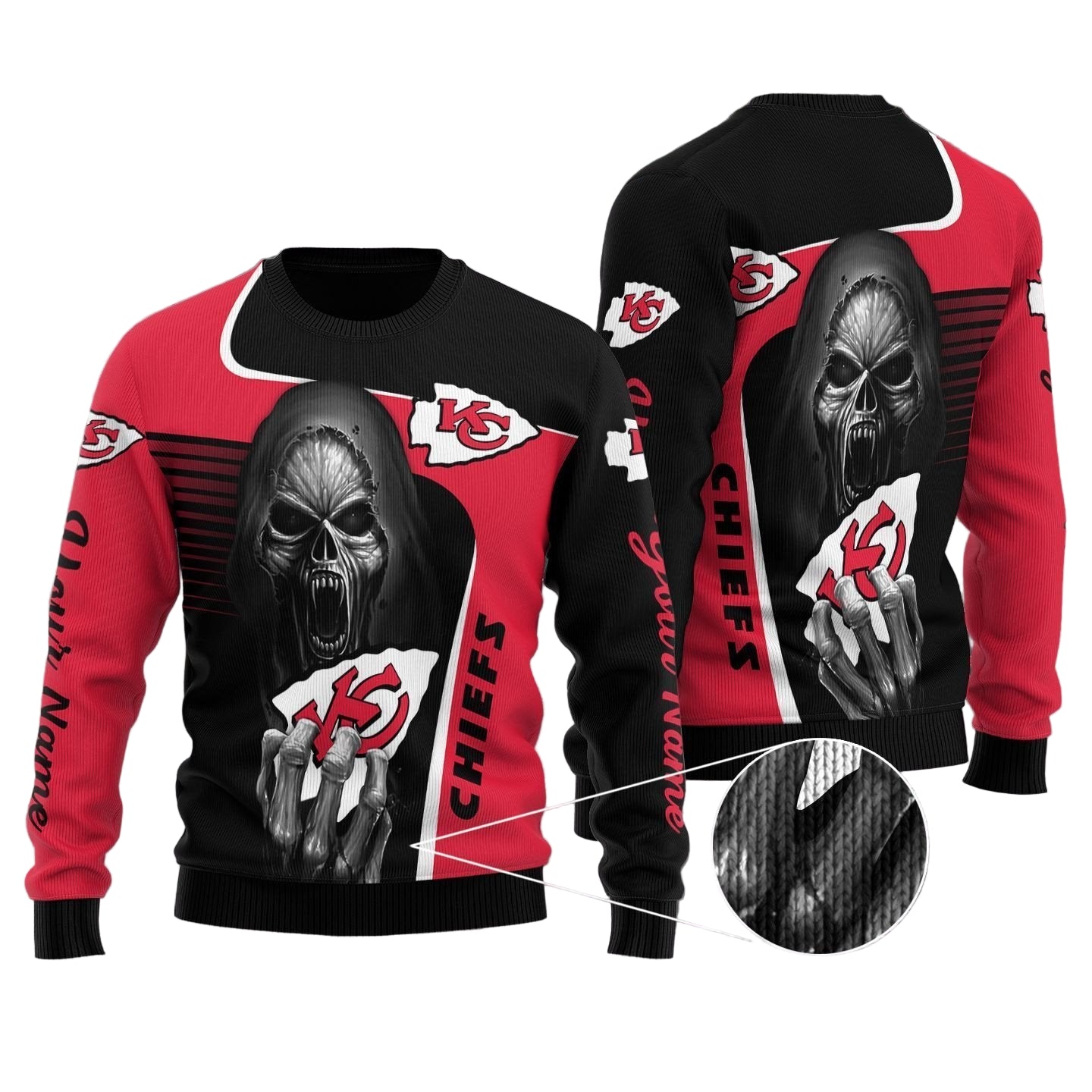 Kansas City Chiefs Personalized Sweater 31