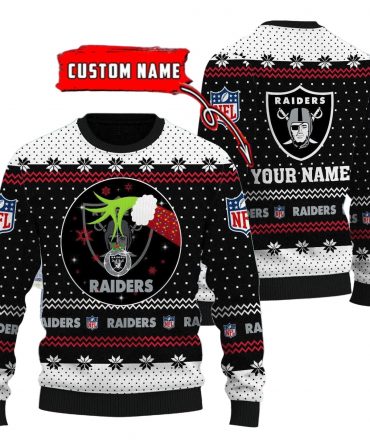 Las Vegas Raiders Personalized Woolen Sweater BG57
