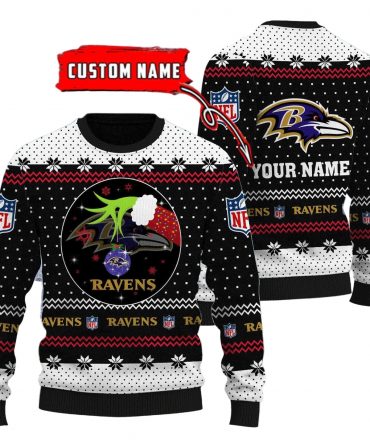 Baltimore Ravens Personalized Woolen Sweater BG37