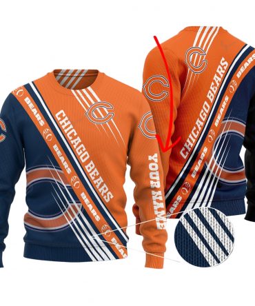 Chicago Bears Personalized Woolen Sweater BG02