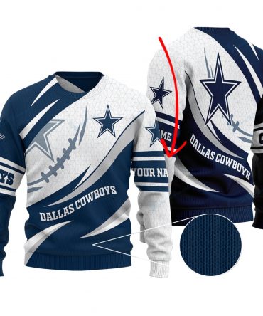 Dallas Cowboys Personalized Woolen Sweater BG07