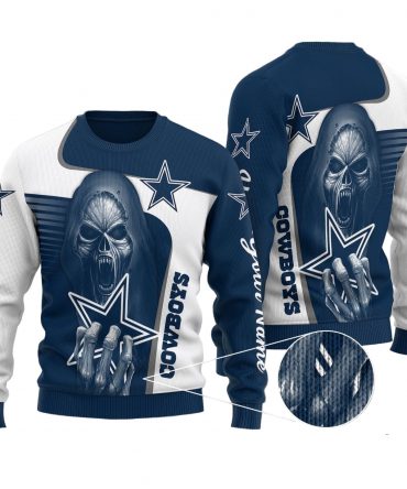 Dallas Cowboys Personalized Sweater 32