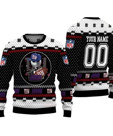 New York Giants Personalized Woolen Sweater BG28