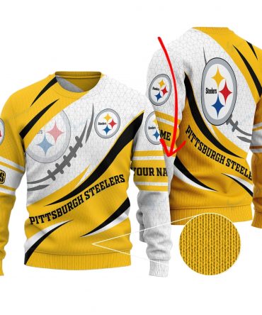 Pittsburgh Steelers Personalized Woolen Sweater BG08
