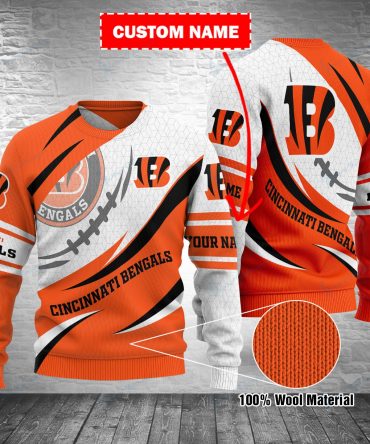 Cincinnati Bengals Personalized Woolen Sweater BG06