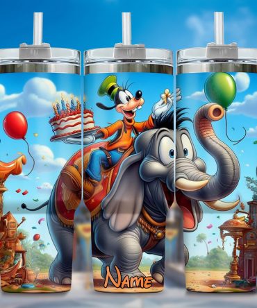 Personalized Cartoon Adventure Tumbler - Fun & Colorful Design