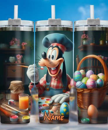 Personalized Easter Art Tumbler with Straw - Custom Gift for Kids & Adults