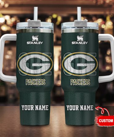 Personalized Green Bay Packers Tumbler - Custom Name Gift