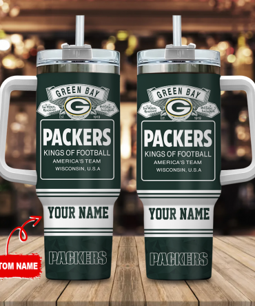 Custom Green Bay Packers Tumbler - Personalized NFL Fan Gift