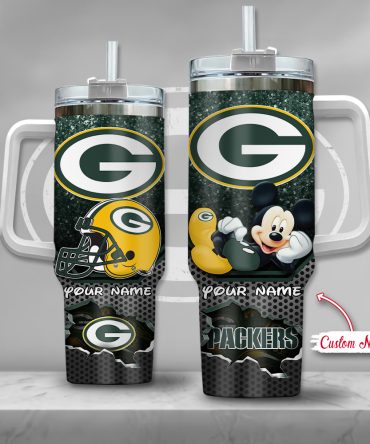 Custom Green Bay Football Tumbler with Iconic Character Design