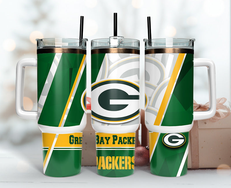 Green Bay Packers Insulated Tumbler - Ultimate Fan Gift with Handle & Lid