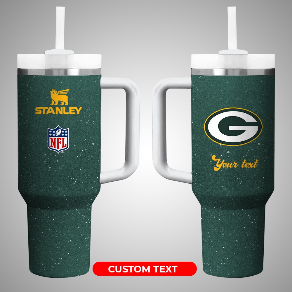 Customizable NFL Stanley Tumbler with Handle - Your Team, Your Text!