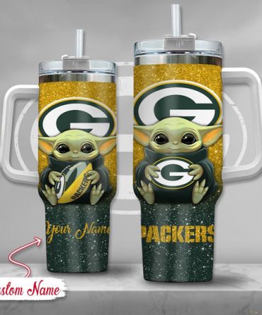 Custom Green Bay Packers Baby Alien Tumbler - Personalized Gift
