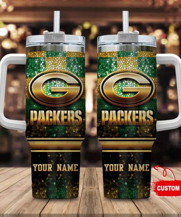 Custom Name Green Bay Packers Tumbler - Personalized Gift for Fans
