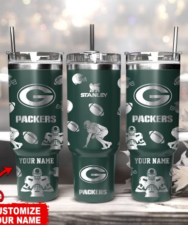 Custom Green Bay Packers Tumbler - Personalized Name, Perfect Gift for Fans