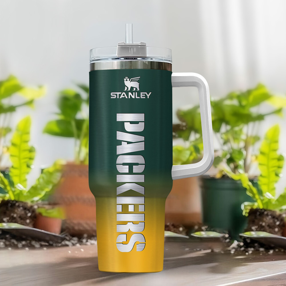 Custom NFL Team Logo Insulated Tumbler with Handle - Personalized Name - Image 2