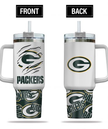 Premium Packers Tumbler with Handle & Straw - Show Your Team Spirit!