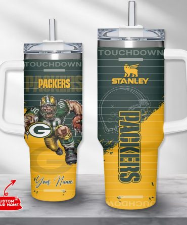 Custom Green Bay Inspired Tumbler – Personalized Football Fan Gift