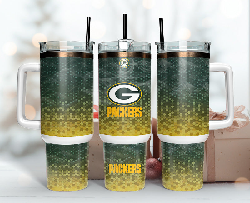 Green Bay Packers Tumbler Mug - Insulated, Spill-Proof, Perfect Gift for Fans